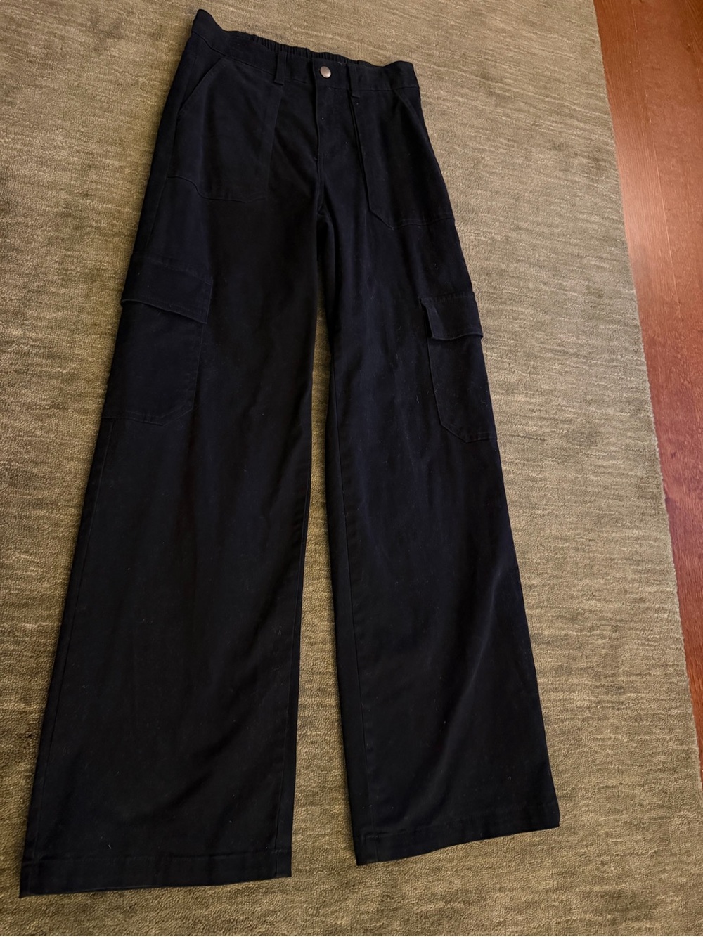 wild fable Black Wide-Leg Cargo Pants